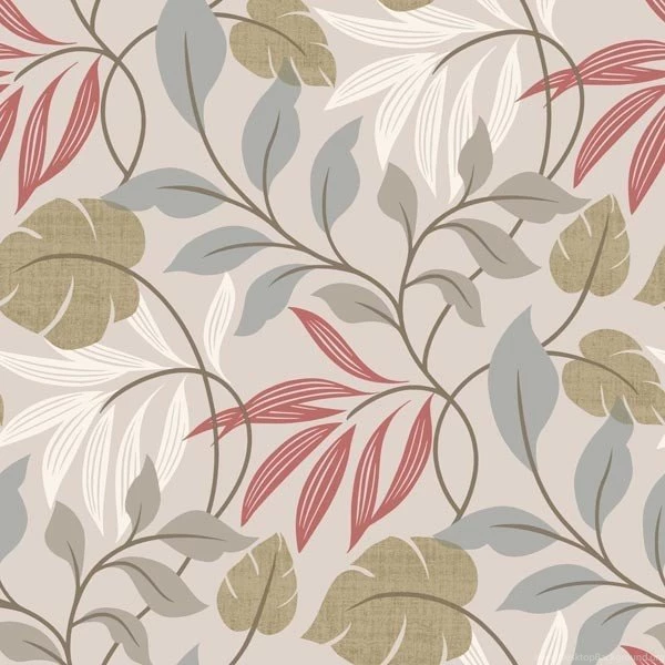 Eden Grey Modern Leaf Trail Wallpapers Bolt   Contemporary ...