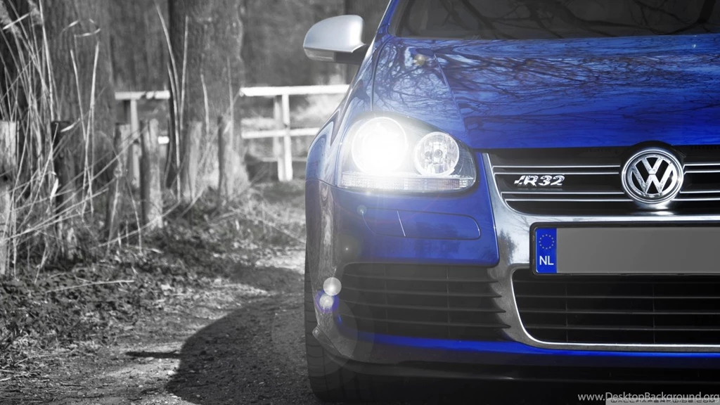 Volkswagen Golf R32 Blue HD Desktop Wallpapers : Widescreen : High ...