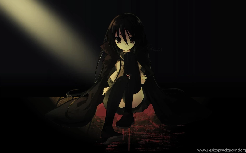 Anime Girl Black Backgrounds Wallpapers Game Images Free Download ...