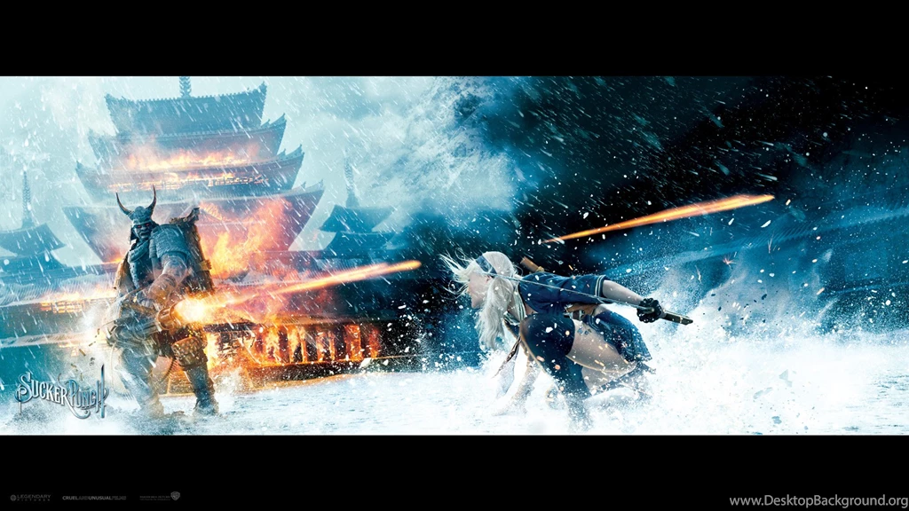 Baby Doll And The Samurai From Sucker Punch Desktop Wallpapers