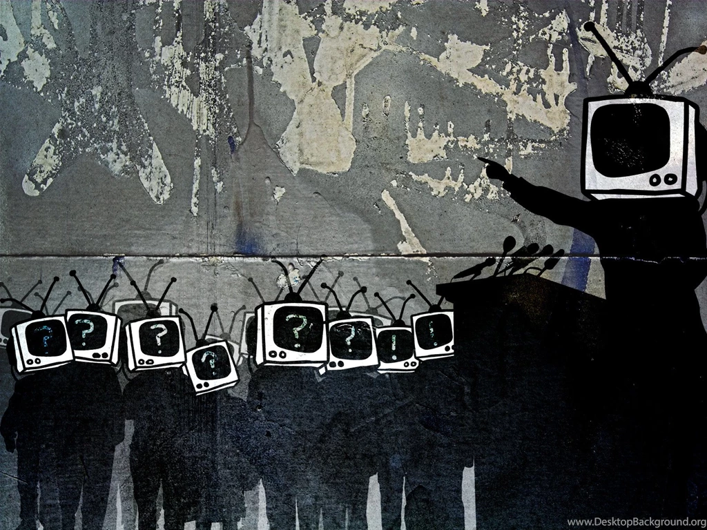 Wallpapers Creative Street Art Television Rules The Nation HD ...