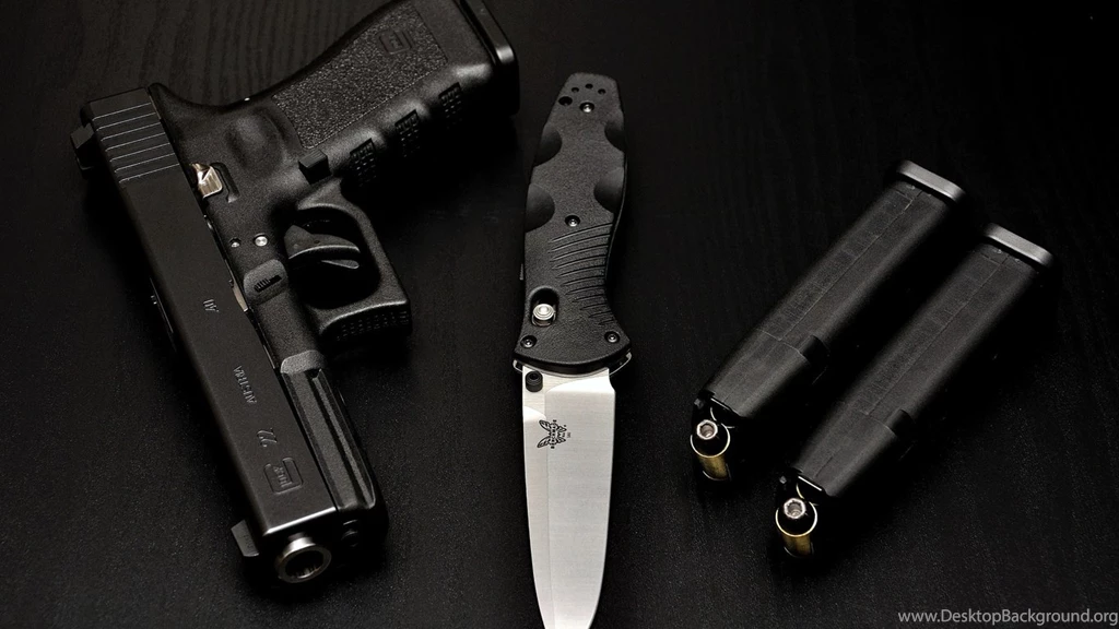 1366x768 Glock, Knife, 22, Weapons, Gen, 4, Cartridges, Pistol ...