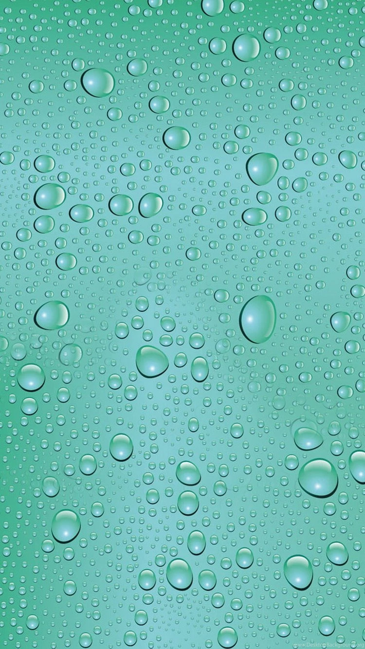 Green Water Droplets iPhone 6 Wallpapers / IPod Wallpapers HD Free ...