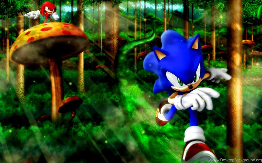 Sonic The Hedgehog Video Games Forests Mushrooms Knuckles The ...