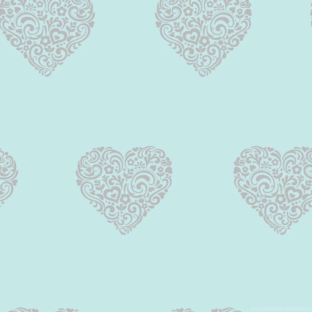 Shimmer Hearts Wallpapers Teal Silver   ILW980041   From Henderson ...