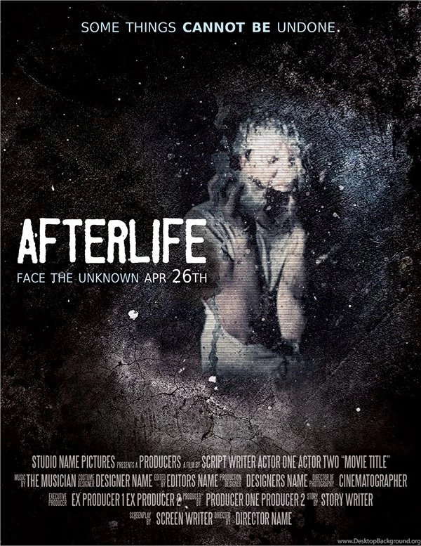 Afterlife, Horror Movie Poster Template On Behance