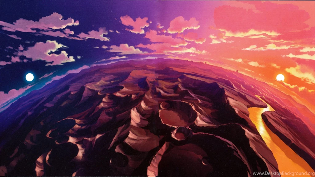 Landscape, Clouds, Mountain, Tengen Toppa Gurren Lagann Wallpapers ...
