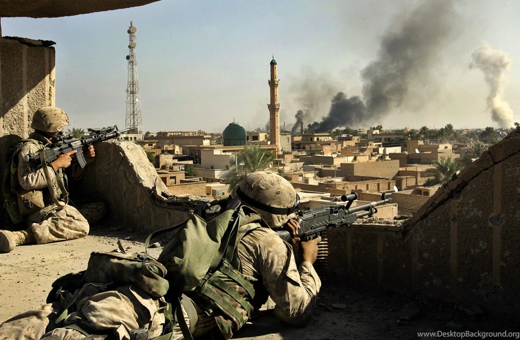 Soldiers Army Military Usmc M16a4 Acog M240