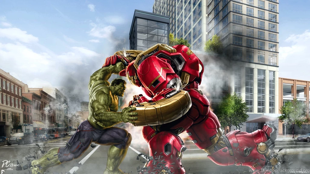 Avengers Hulk Iron Man Fight HD Wallpapers