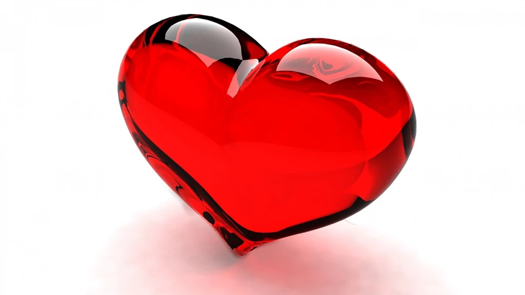 HD 3D Heart Red Glossy Wallpapers 1920×1080 Full Size ...