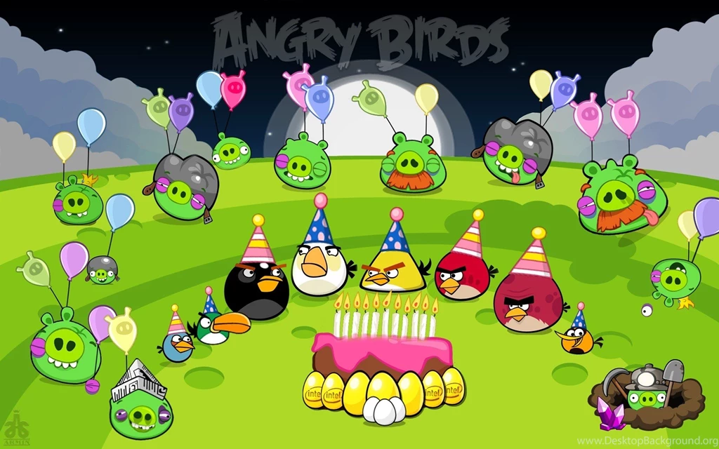 Angry Bird Birthday Backgrounds