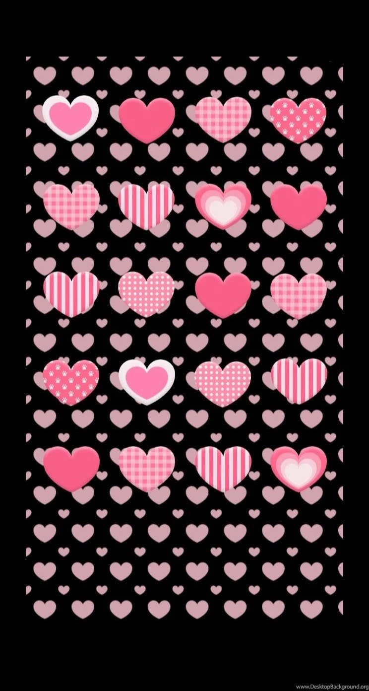 For Girls Cute Black and white Dot Shelf Heart