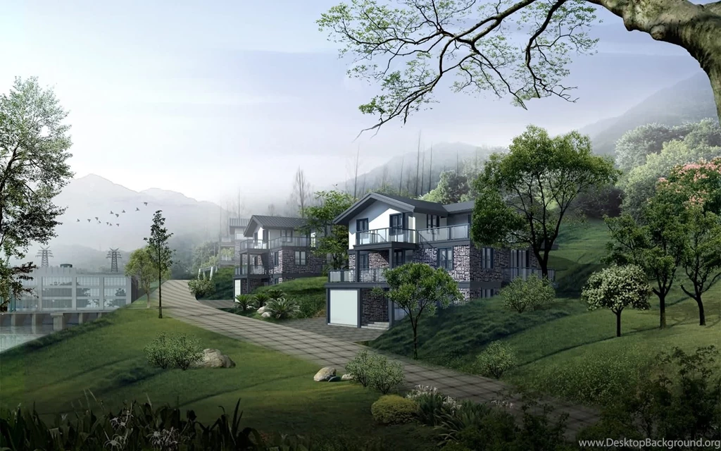 View Of The Village Wallpapers