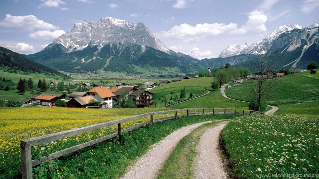 Wallpapers Austrian Village Alpine In Austria 1920x1080