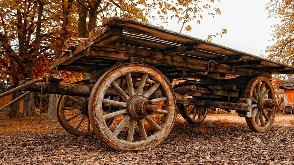 Desktop Wallpapers · Gallery · HD Notebook · Village Idyll Cart ...