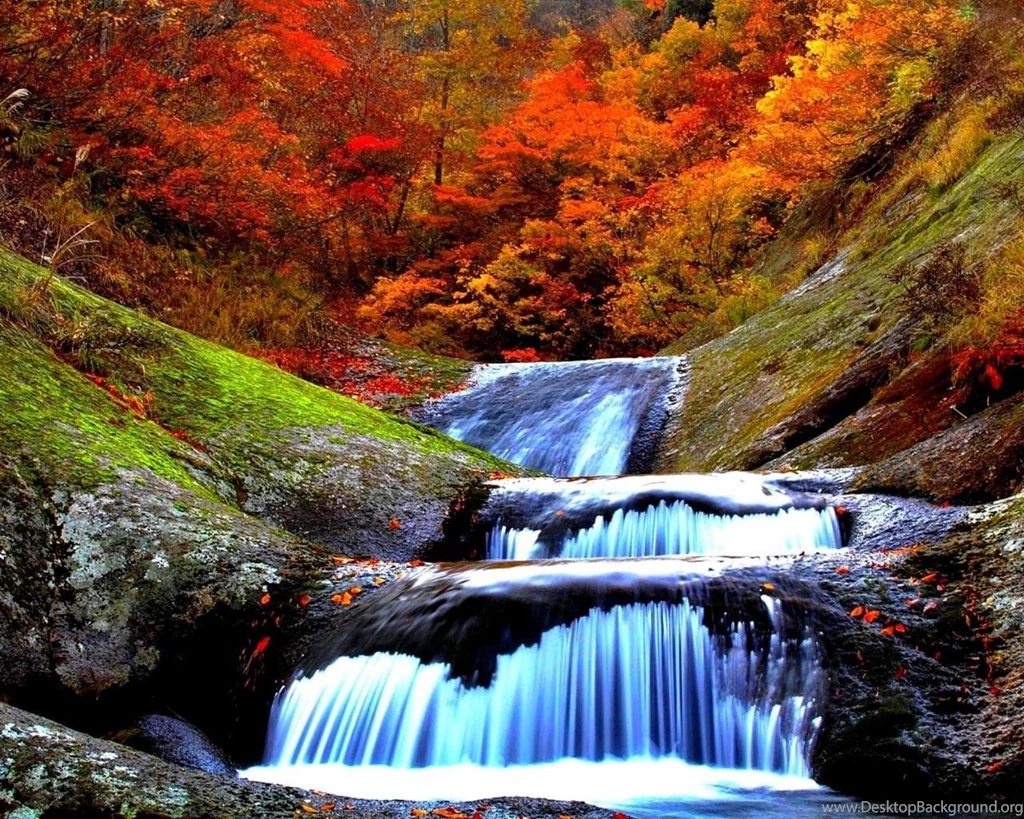 Mountain Water Cascades Wallpapers (
