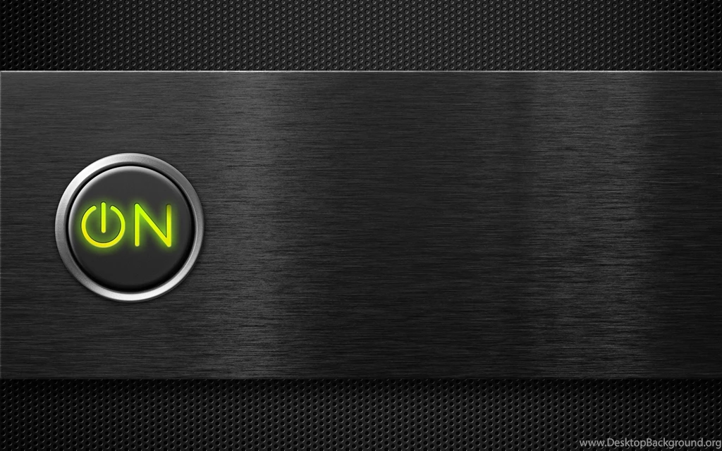 Minimalistic: Green Power Button Metal Wallpaper Backgrounds Free ...