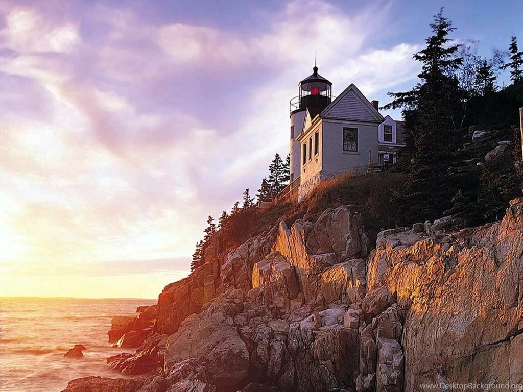 Bass Harbor Lighthouse Nature Wallpapers Image Featuring Beaches ...
