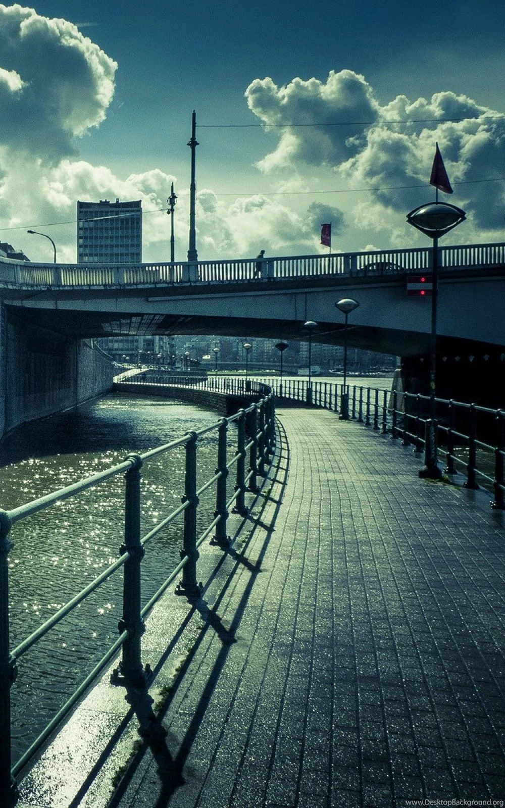 Water Bridge Street View Lockscreen iPhone 6 Plus HD Wallpapers ...