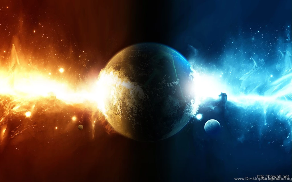 Water And Fire Colliding In The Planet Wallpapers 5173