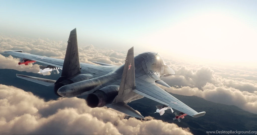 Wallpapers Aircraft, Plane, Clouds, Sukhoi, Su 34, Fullback Desktop ...
