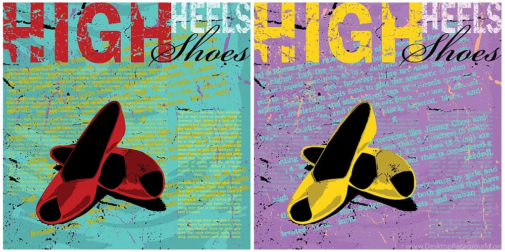 High Heels Backgrounds Vector