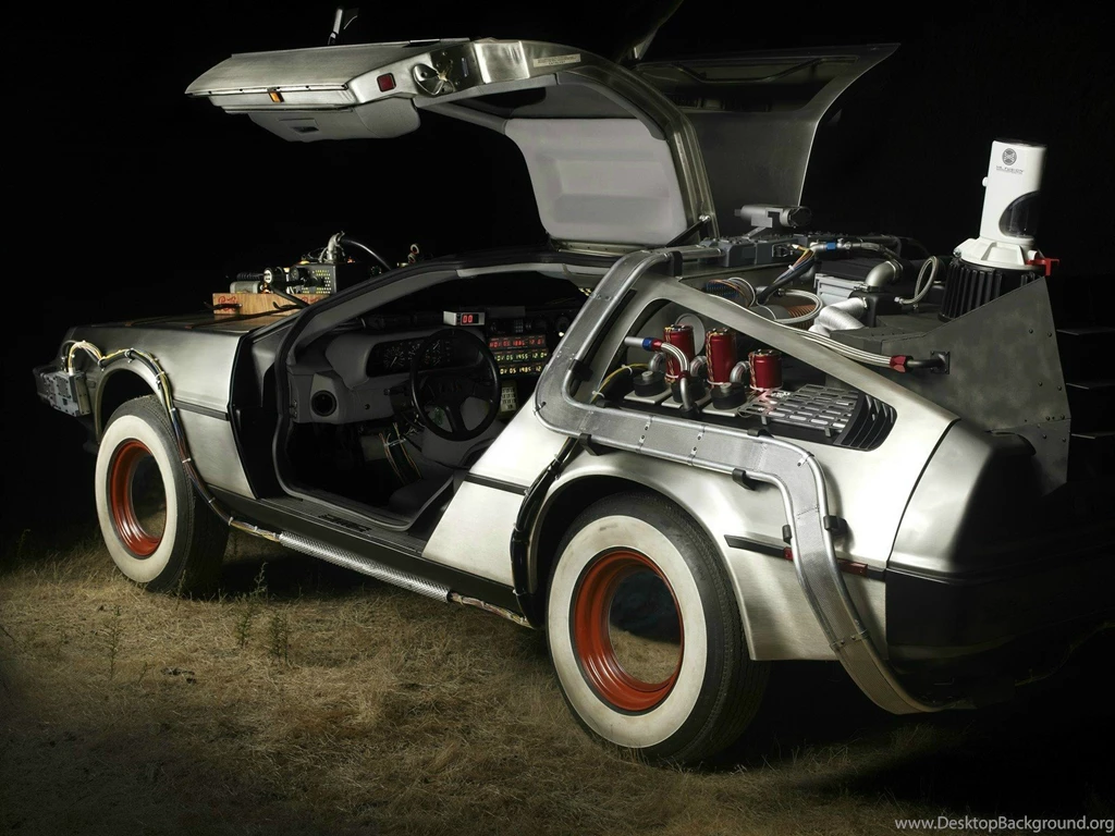 Download DeLorean Back Wallpapers 1600x1200