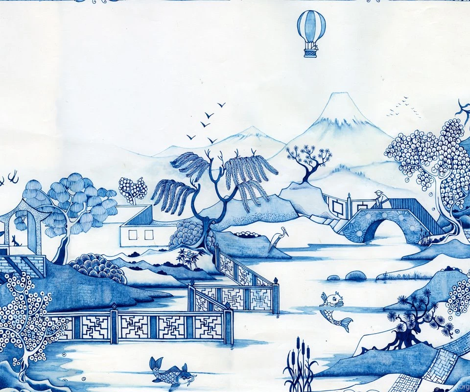 GelaSkin Samsung Galaxy SIII I9300 / SIII Neo Blue Willow ...