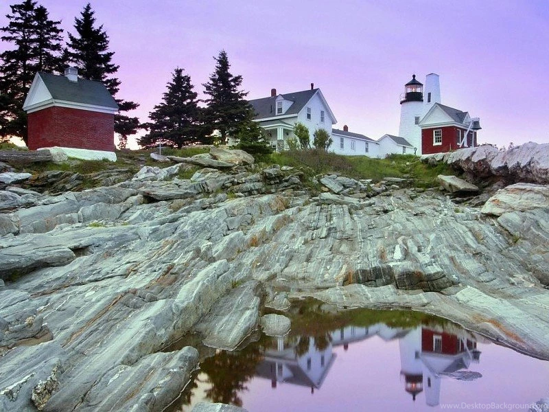 Pemaquid Point Lighthouse Maine Free Desktop Backgrounds And ...