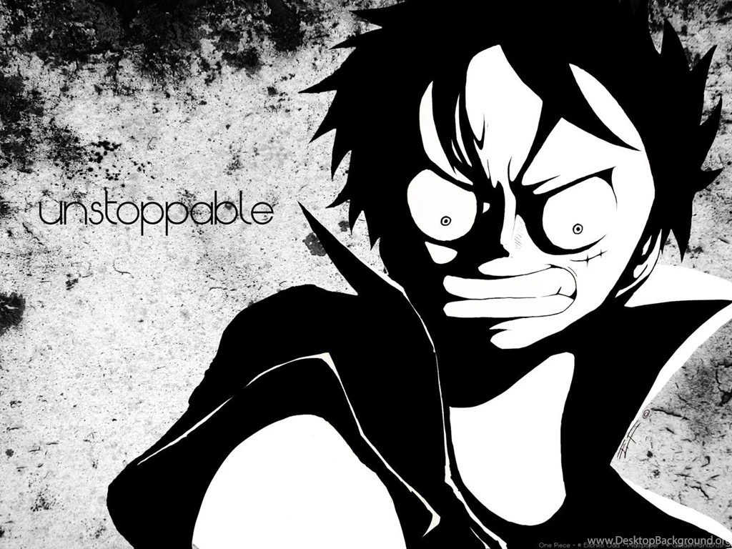 I'm Unstoppable One Piece Luffy PC Wallpapers By GoldenPaintBrush ...