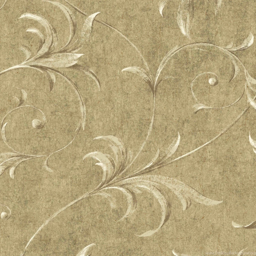 Light Brown White HAV40795 Ogee Acanthus Scroll Wallpapers ...