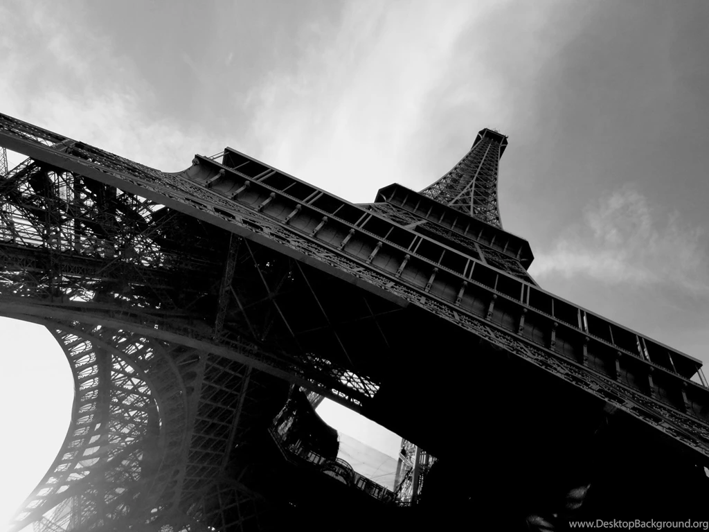 Eiffel Tower Architecture Photography Black And White HD Wallpapers ...