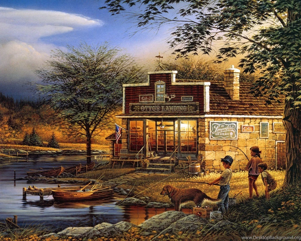 Art Painting : Terry Redlin Outdoor Themes Art Painting   Terry ...