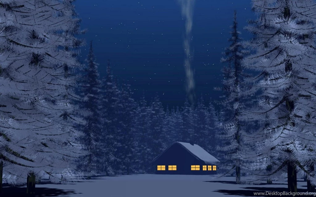 BEAUTIFUL WINTER NIGHT WALLPAPERS WAF1002