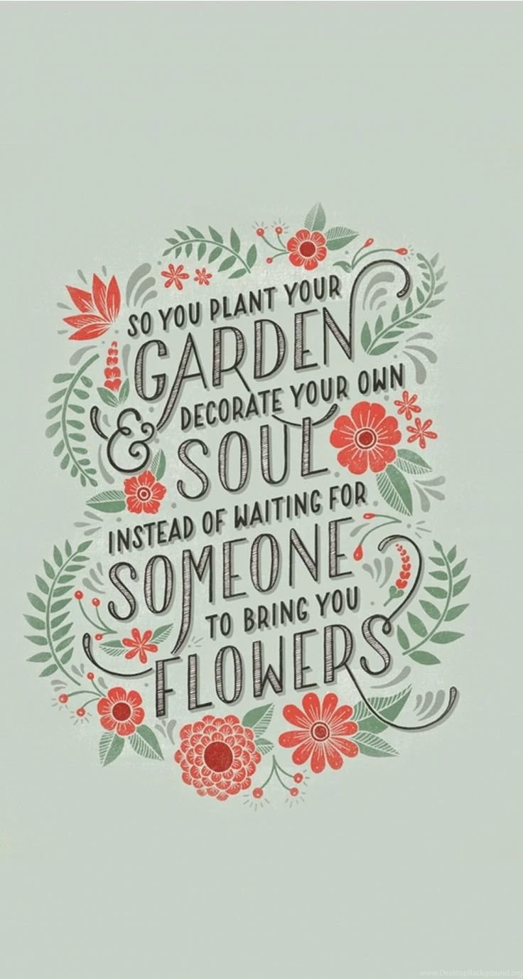 Grey Green Floral Botanical Decorate Soul Iphone Phone Backgrounds ...