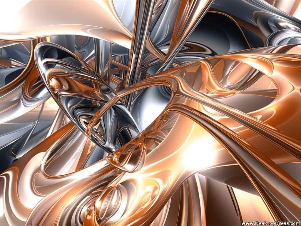 Desktop Wallpapers » 3D Backgrounds » Gold And Silver Design » Www ...