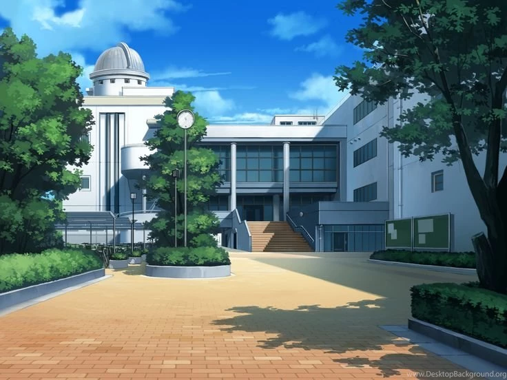 School Anime Scenery Backgrounds Wallpapers
