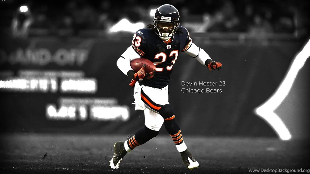 Chicago American Football Bears Selective Coloring Devin Hester ...