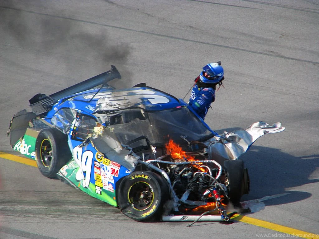 Carl Edwards Crash At Talladega Photo By Nascarfan3824