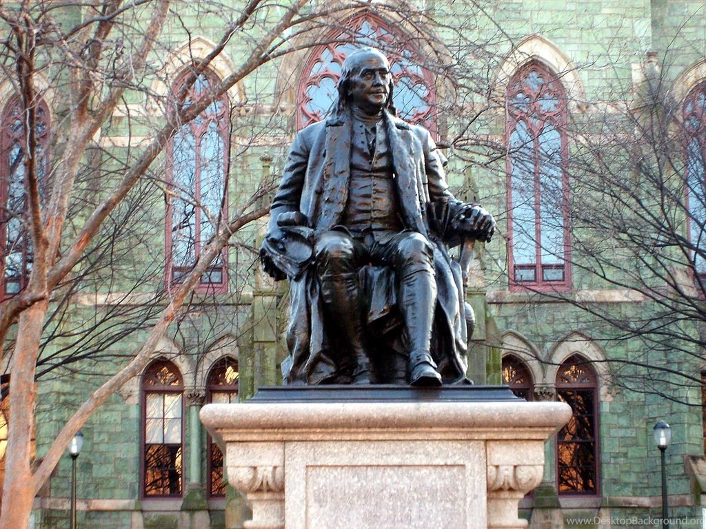 File:Benjamin Franklin Statue In Front Of College Hall.JPG ...