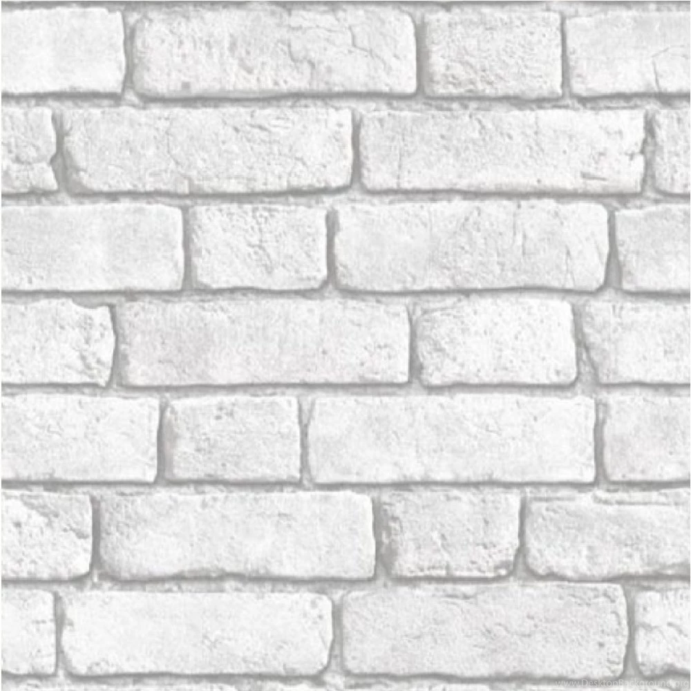 Muriva Bluff White Brick Effect Embossed Blown Vinyl Wallpapers J30309