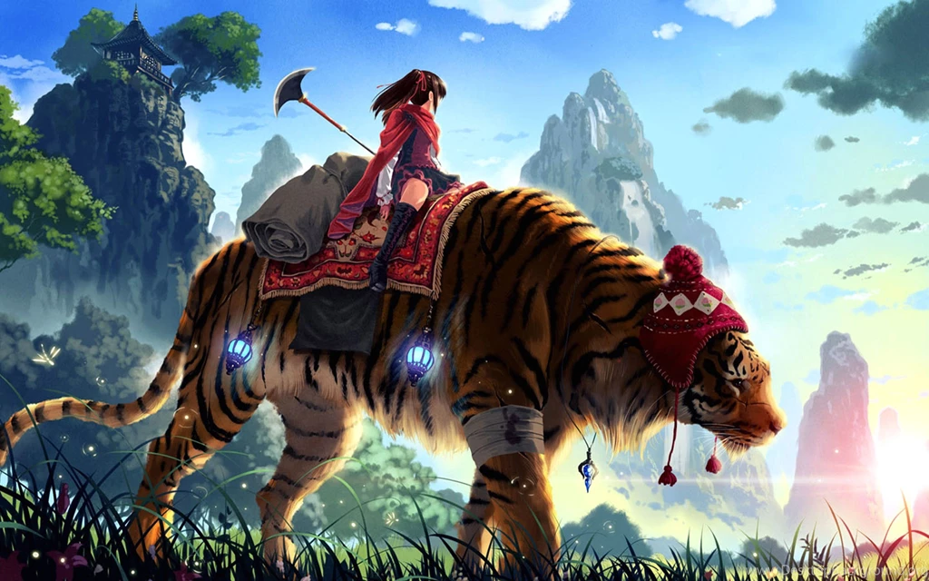 Anime, Fantasy Art, Tiger Wallpapers HD / Desktop And Mobile ...
