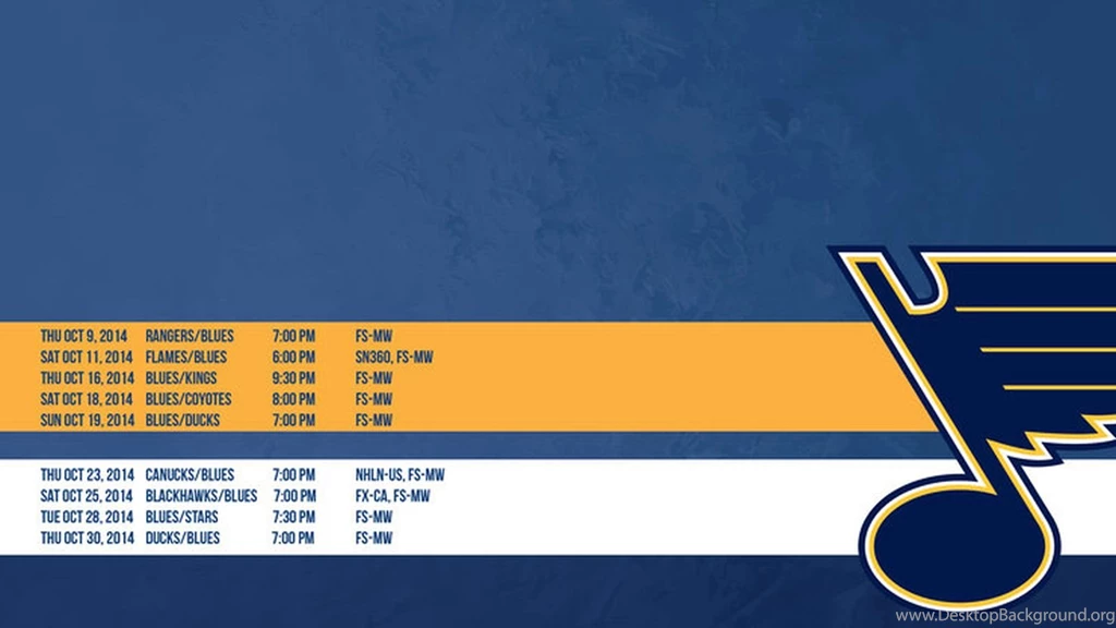 St. Louis Blues October Schedule Wallpapers   St. Louis Game Time