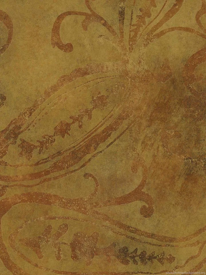 Brown Gx8134 Paisley Scroll Wallpapers By York
