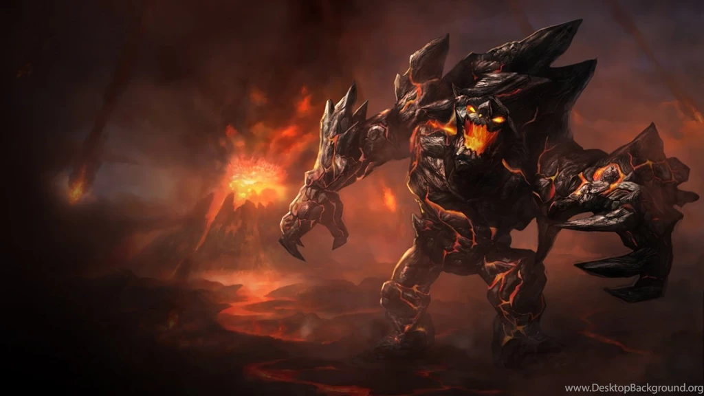 League Of Legends Beast Lava Desktop Backgrounds HD 1920x1080 ...