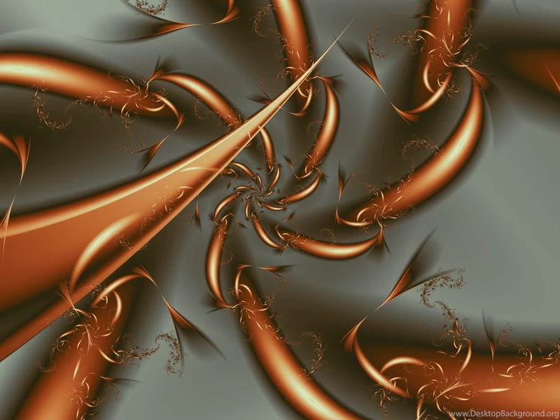 Fractal Art By Vicky, Copper Whirl Wallpapers