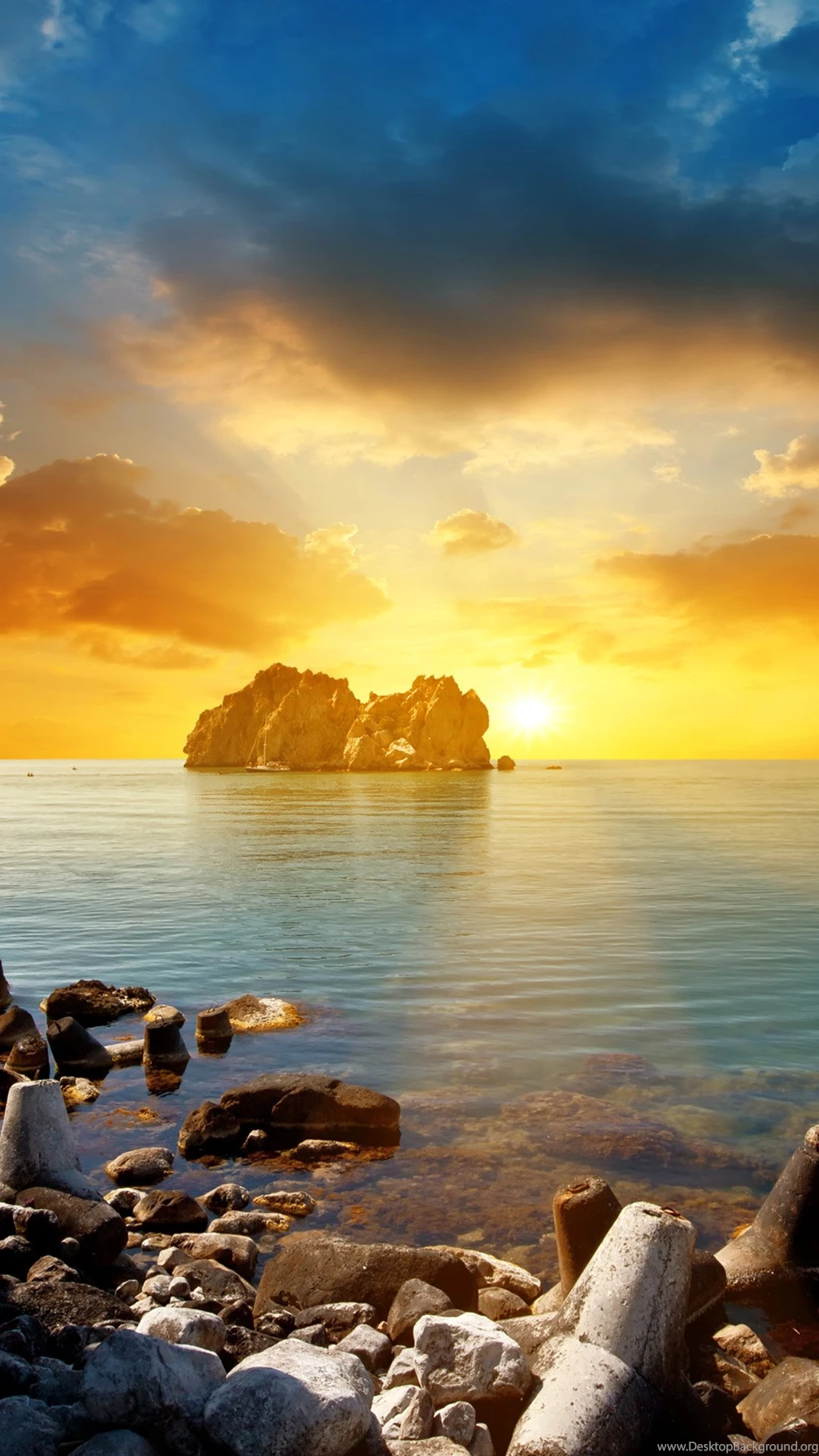 Unique Coast At Dusk iPhone 6 Plus Wallpapers