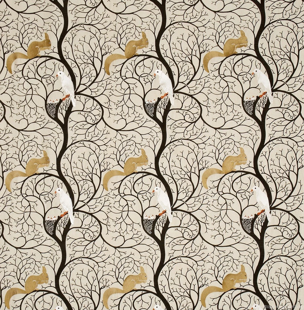 Squirrel & Dove By Sanderson : Wallpapers Direct