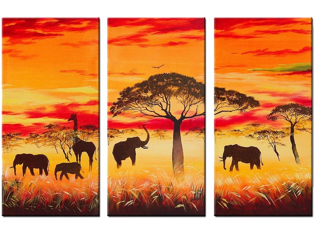 Wallpapers African Art Landscape .4 1024x768