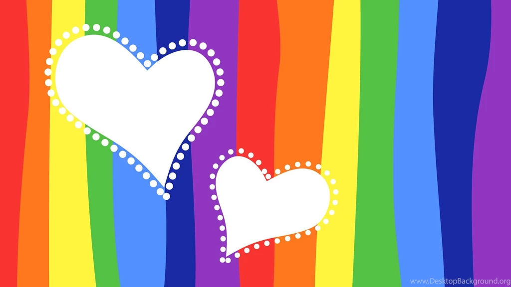 Colorful Backgrounds Love Heart Wallpapers